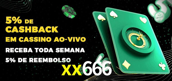 Promoções do cassino ao Vivo xx666